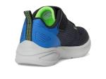 SKECHERS Kids Microspec Max Sneaker, Black/Blue/Lime