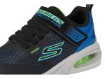 SKECHERS Kids Microspec Max Sneaker, Black/Blue/Lime
