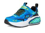 SKECHERS Kids Mega-Craft 4K Sneakers, Blue/Lime