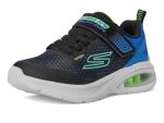 SKECHERS Kids Microspec Max Sneaker, Black/Blue/Lime