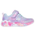 SKECHERS Girls Heart Lights Sneakers, Lavender
