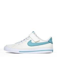 Nike Kids Court Legacy Sneakers, Sail/Denim Turquoise
