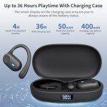 Eigsupia Waterproof Bluetooth Sports Earbuds - 36H Playtime