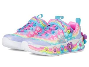 SKECHERS Girls Flower Friends Sneakers, Blue/Multi