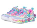 SKECHERS Girls Flower Friends Sneakers, Blue/Multi