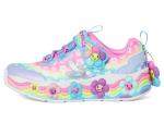 SKECHERS Girls Flower Friends Sneakers, Blue/Multi
