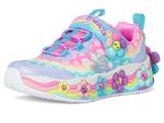 SKECHERS Girls Flower Friends Sneakers, Blue/Multi