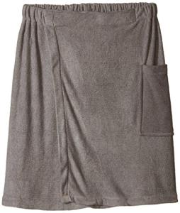 DII Men's Adjustable Terry Shower Wrap with Pocket