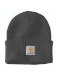 Carhartt Men's Black Knit Cuffed Beanie Hat