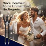 Adjustable Shirt Stays with Non-Slip Clips