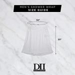 DII Men's Adjustable Terry Shower Wrap with Pocket