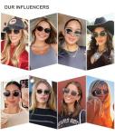 SOJOS Retro Oval Sunglasses for Women, UV400