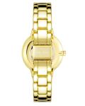 Nine West Gold-Tone Crystal Bracelet Watch