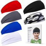 Kids' Sweat-Wicking Sports Headbands - 6-Pack