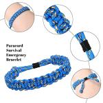 12 Pcs Paracord Bracelets for Outdoor Adventure