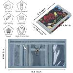 Kids Gamer Wallet with Coin Pocket for Ages 4-12