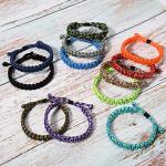 12 Pcs Paracord Bracelets for Outdoor Adventure