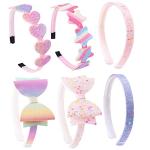 Lizioo 6 Pack Glitter Girls Hair Accessories