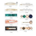 20 PCS Cute Macaron Acrylic Hair Clips Set