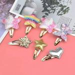 Butterfly and Heart Metal Hair Clips for Girls