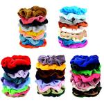 Chloven 45 Pcs Velvet Hair Scrunchies for Women
