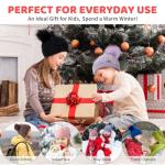 Rainbow Pom Pom Beanie for Kids