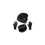 Warm Winter Beanie, Scarf, and Gloves Set
