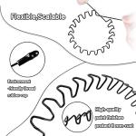 KELUBATU Unisex Wavy Metal Headbands - 6 Pack