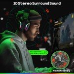 WESEARY Wireless Gaming Headset with Noise Cancelling