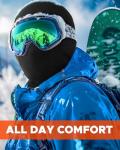 Movable Design Fleece Ski Mask for Cold Weather