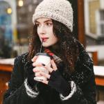 Satinior 2 Pairs Knit Fingerless Winter Gloves