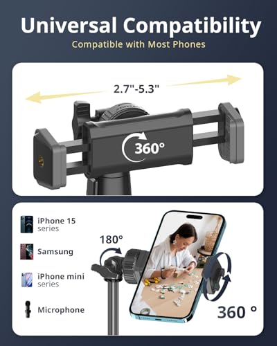 UBeesize 12'' Selfie Ring Light & Tripod Bundle