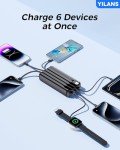 High-Capacity Portable Charger with Built-in Cable