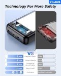 High-Capacity Portable Charger with Built-in Cable
