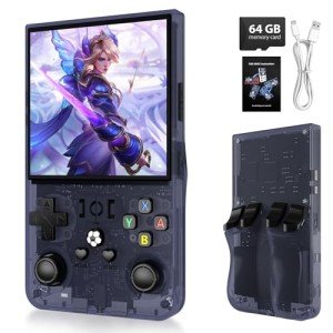 R36MAX Handheld Retro Gaming Console with Built-in Games