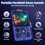 R36 Max Retro Handheld Gaming Console - Blue