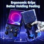 R36 Max Retro Handheld Gaming Console - Blue