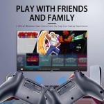 Wireless Retro Game Console Nostalgia Plug and Play Video Game Console 4k,40000+ Video Games 128GB Built in 40+Emulators Console,2.4G Wireless Controllers