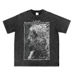 Retro Game Character Graphic T-Shirt, 2XL Black