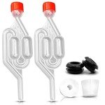 Demijohn Airlock and Bung Set for Brewing