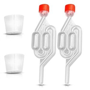 Fermentation Airlock and Bung Set for Home Brewing