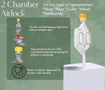 Home Brewing Fermentation Airlocks and Bungs Set