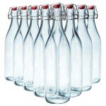 8-Pack 1L Swing Top Glass Bottles for Brewing