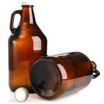 64 oz Amber Glass Growler Jug Set - 3 Pack