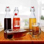 8-Pack 1L Swing Top Glass Bottles for Brewing