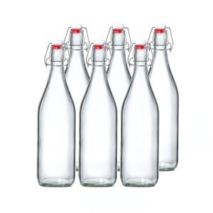 Eidoct Airtight Glass Bottles with Swing Top Lids