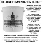 30L Home Brewing Bucket Set with Airlock & Tap