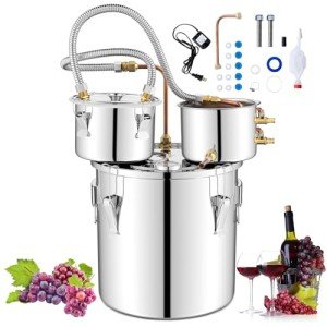 COSTWAY Stainless Steel 3 Pot Moonshine Still