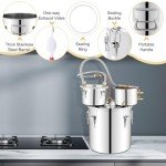 COSTWAY Stainless Steel 3 Pot Moonshine Still