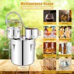 COSTWAY Stainless Steel 3 Pot Moonshine Still